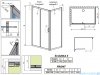 Radaway Premium Plus DWJ+S kabina prysznicowa 100x100cm szkło przejrzyste 33303-01-01N/33423-01-01N